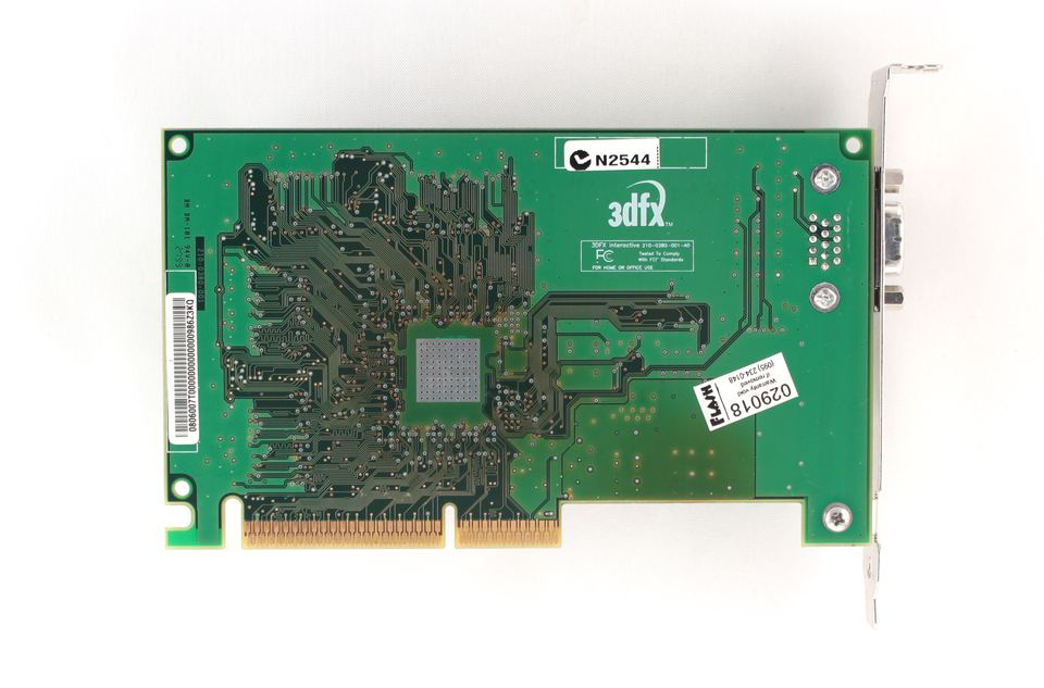 Rear view of 3dfx Velocity 100 board