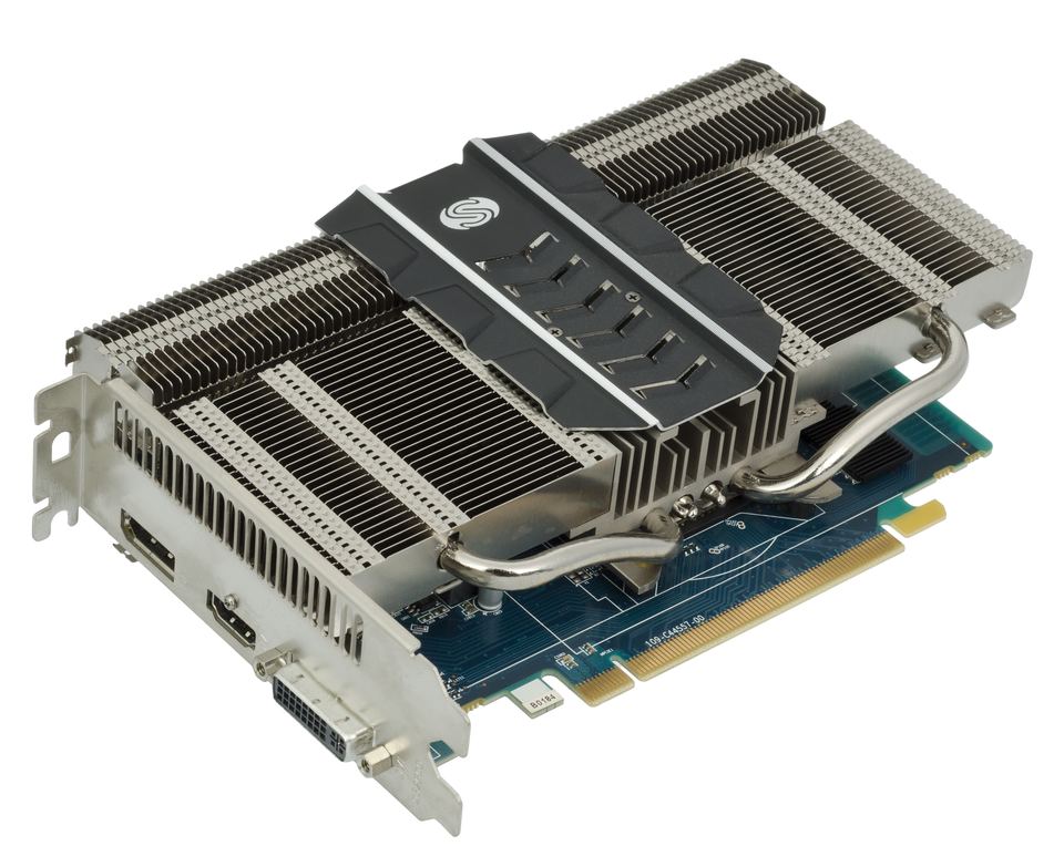 Representative Sapphire Radeon HD 7750 Ultimate 1 GB board physical card, photographed from the front