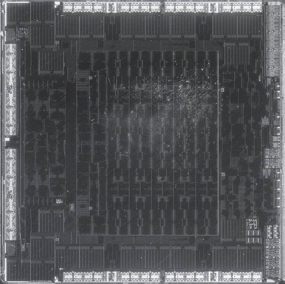 Representative Radeon RX 6700 XT Navi 22 chip photograph physical card, photographed from the front