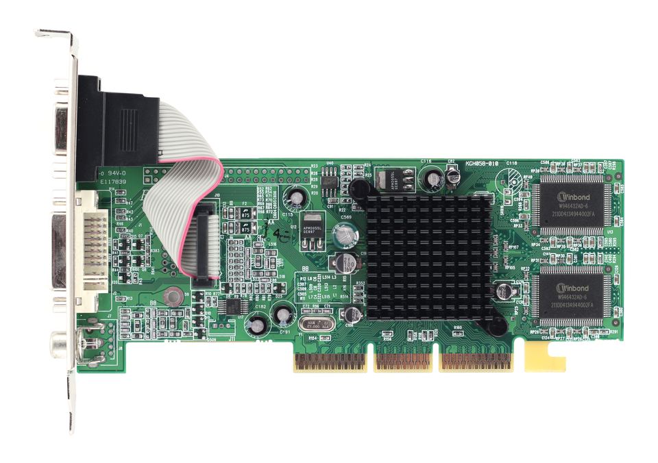 Representative ATI Radeon 7000 board physical card, photographed from the front