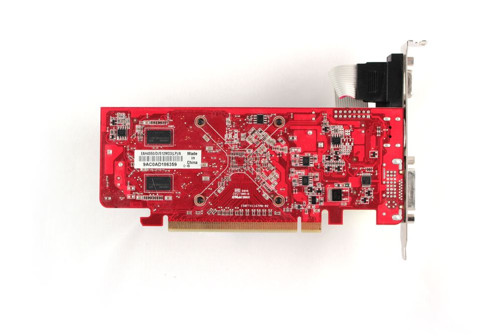 Rear of ASUS EAH4550 Radeon HD 4550 board