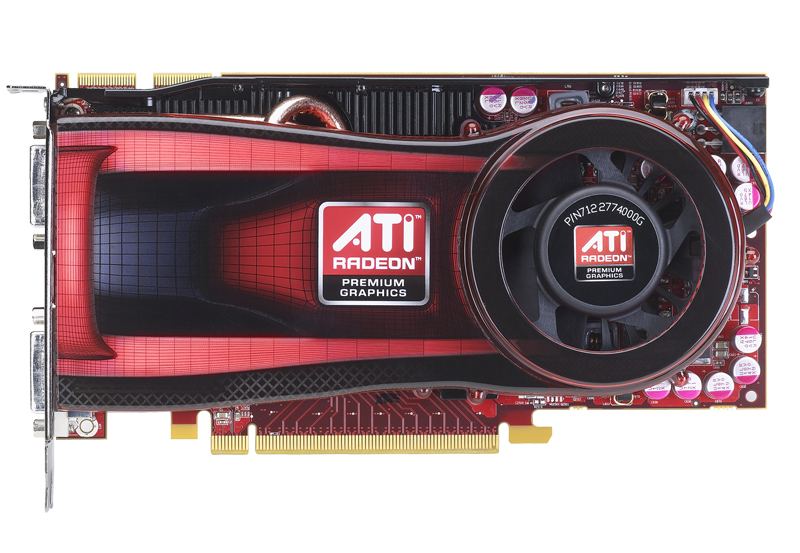 Representative AMD ATI Radeon HD 4770 product card physical card, photographed from the front