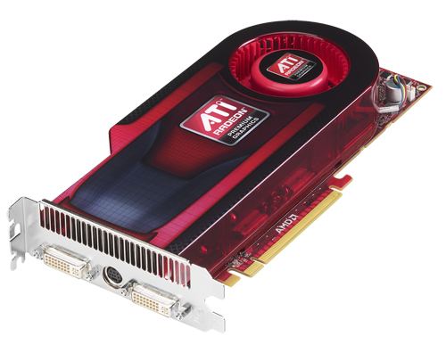 Representative AMD ATI Radeon HD 4890 product card physical card, photographed from the front