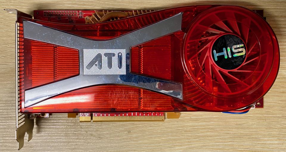 Representative HIS ATI Radeon X1950 XTX example board physical card, photographed from the front