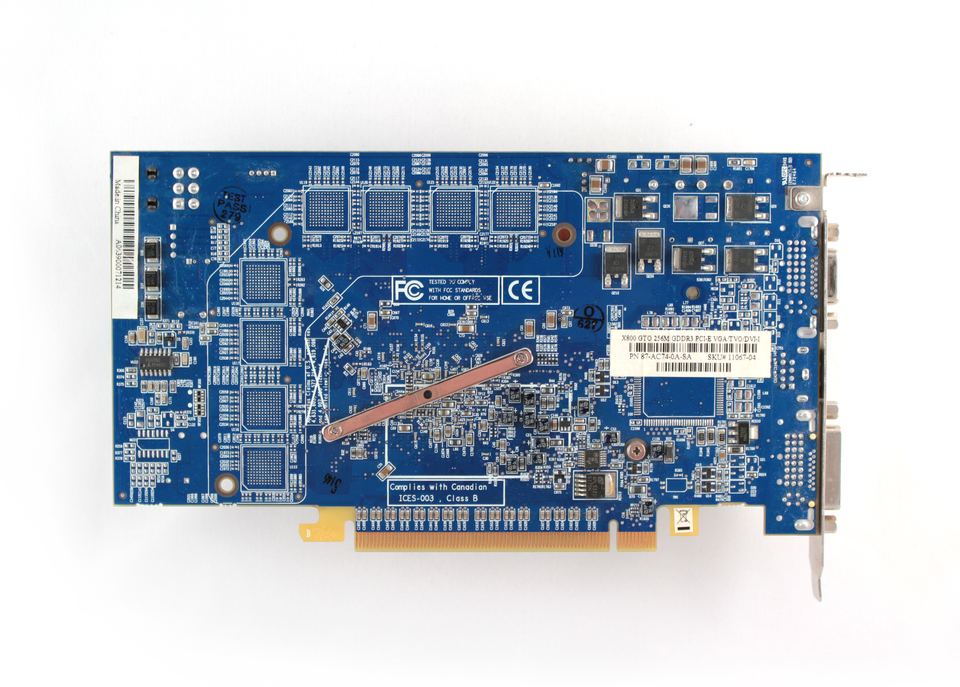 Rear of Sapphire Radeon X800 GTO board