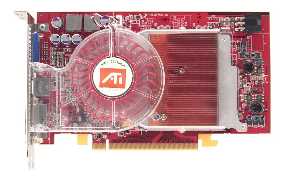 Representative ATI Radeon X850 XT non-qualification sample PCIe board physical card, photographed from the front