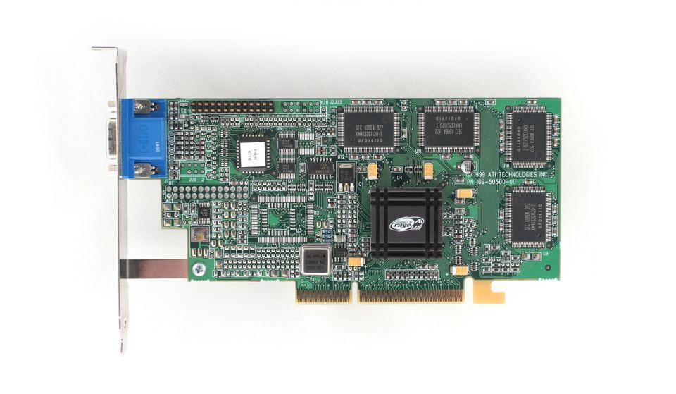 Representative ATI Rage 128 GL board physical card, photographed from the front