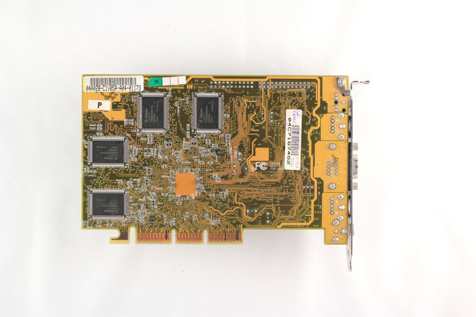 Rear view of nVidia GeForce256 DDR board