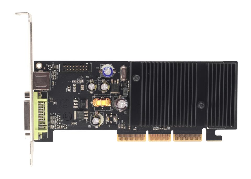 Representative nVidia GeForce 6200 board physical card, photographed from the front