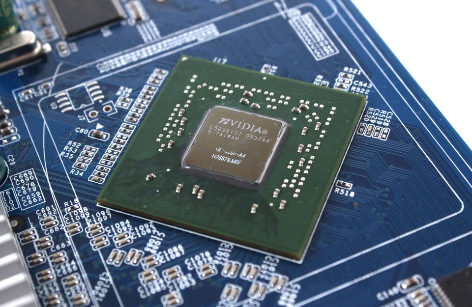 View 4 view of nVidia GeForce 6600 AGP board