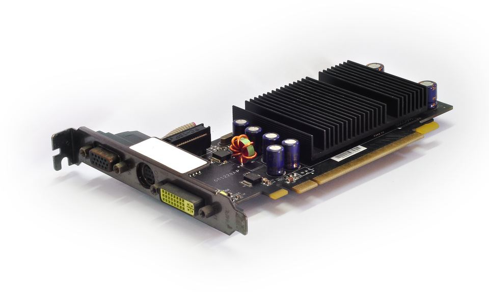 Representative NVIDIA GeForce 7300 LE PCIe board physical card, photographed from the front