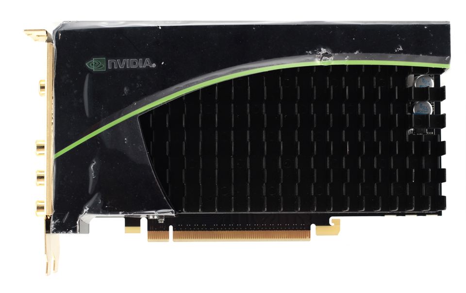 Representative NVIDIA GeForce 9600 GT Green Edition engineering sample board physical card, photographed from the front