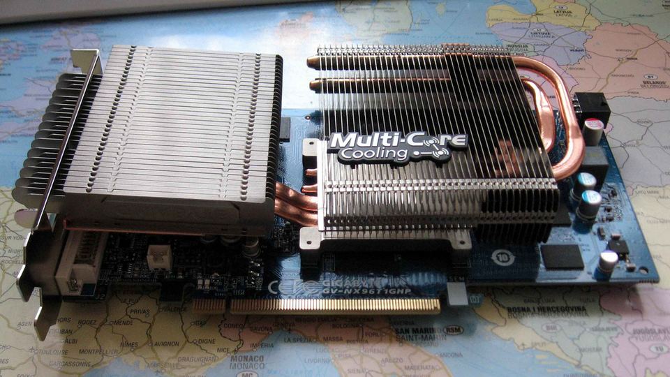 Representative Gigabyte GV-NX96T1GHP board physical card, photographed from the front