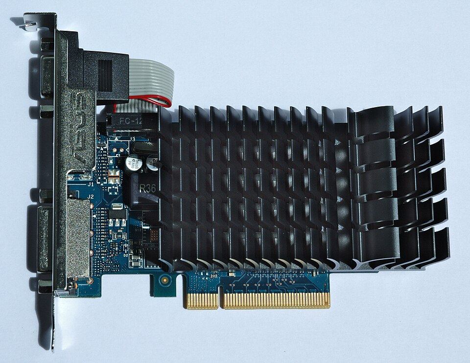 Front of ASUS GeForce GT 730 GT730-SL-2GD3-BRK board