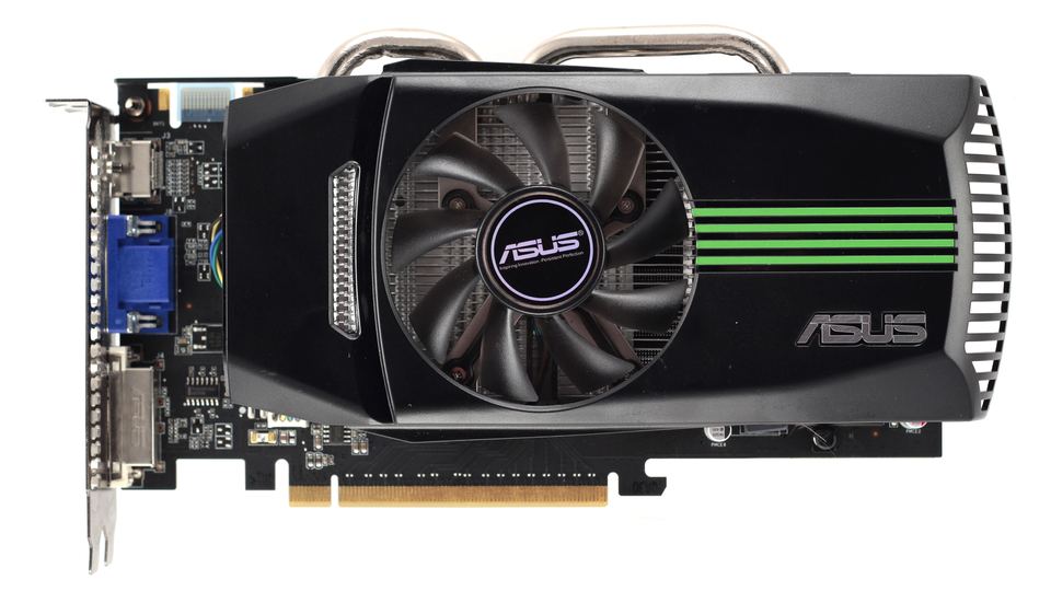 Front view of nVidia GeForce GTS450 board