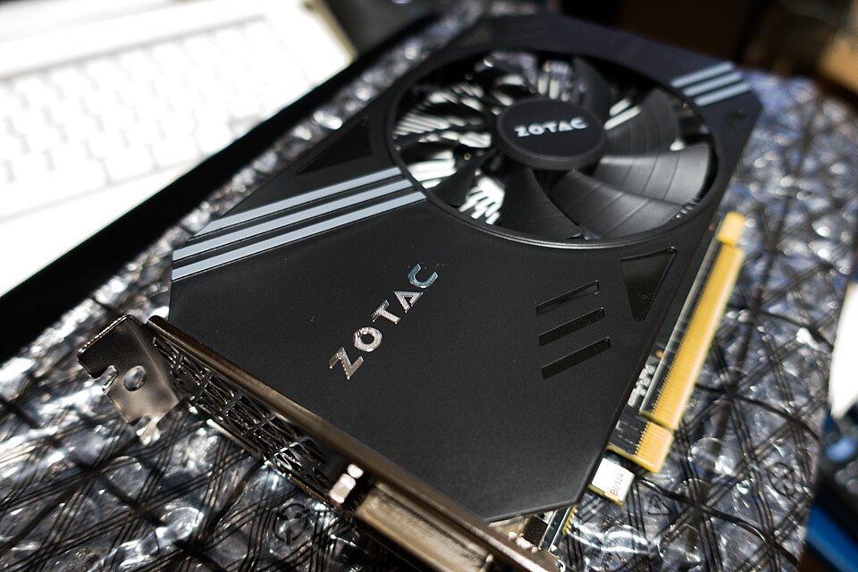 Representative ZOTAC GeForce GTX 1060 6 GB Single Fan board physical card, photographed from the front