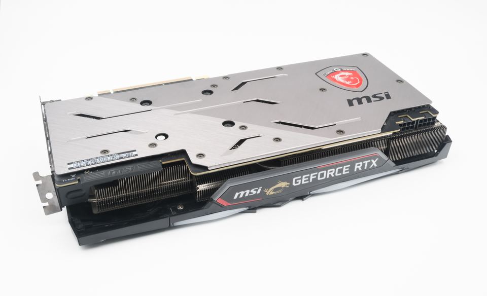 Rear of an MSI GeForce RTX 2080 Gaming X Trio board