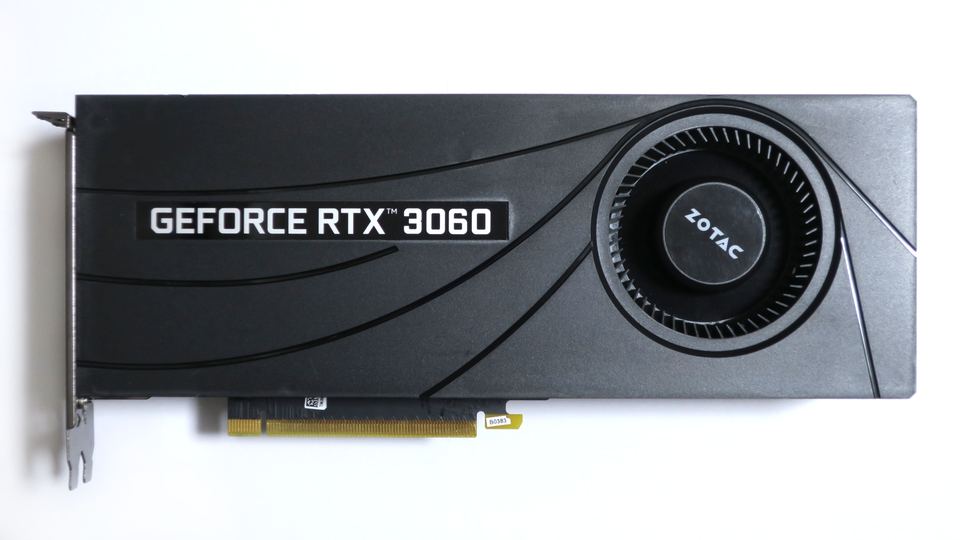 Representative Zotac GeForce RTX 3060 12 GB LHR board physical card, photographed from the front