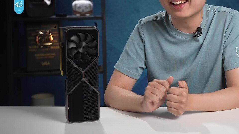 Representative GeForce RTX 3080 Ti Founders Edition in a review frame physical card, photographed from the front