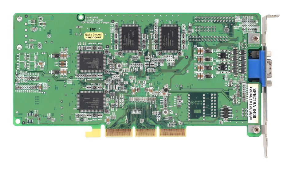 Rear view of nVidia GeForce 2 GTS board