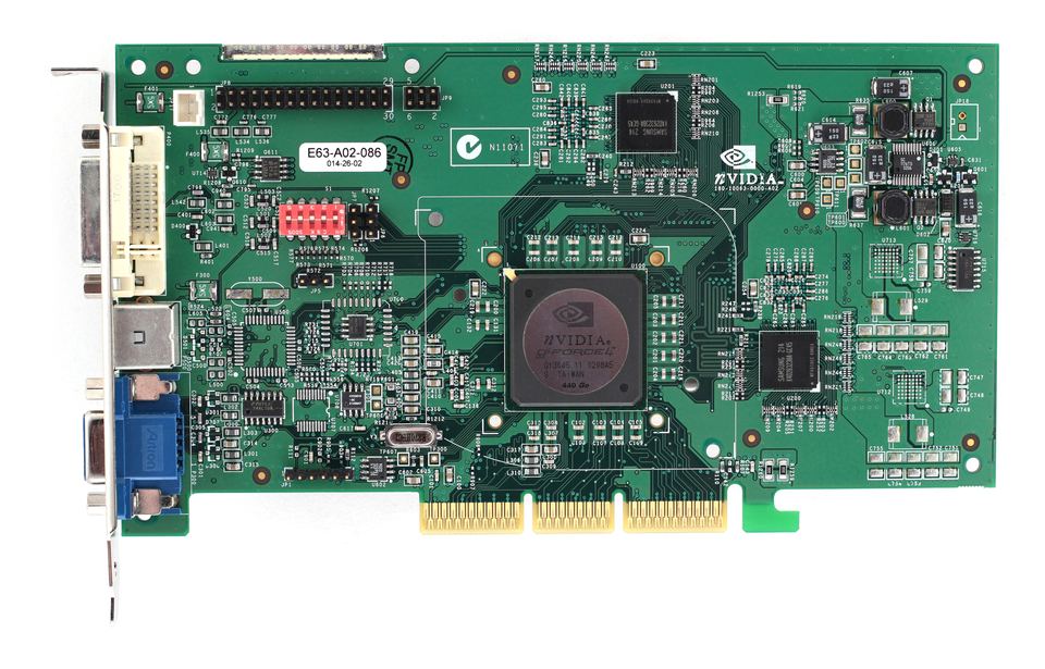 Representative NVIDIA GeForce4 440 Go engineering sample physical card, photographed from the front