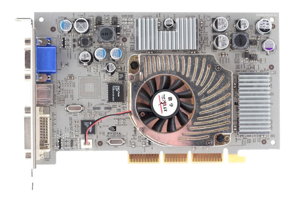 Representative Triplex Millennium Silver Ti4200 physical card, photographed from the front