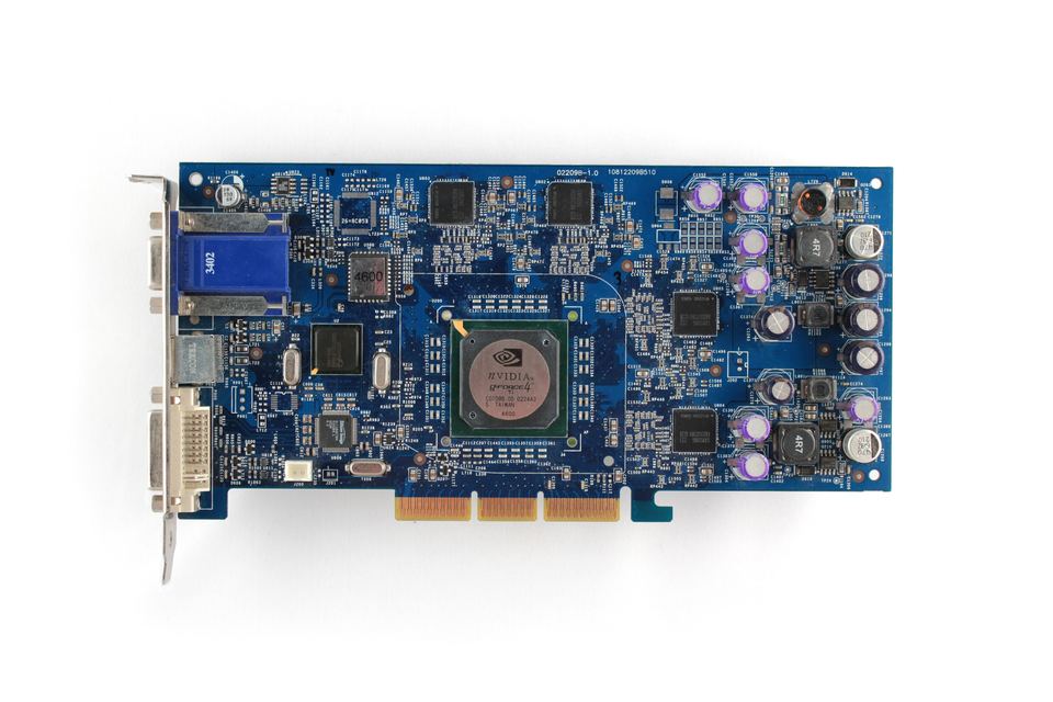 Representative Albatron GeForce4 Ti 4600 physical card, photographed from the front