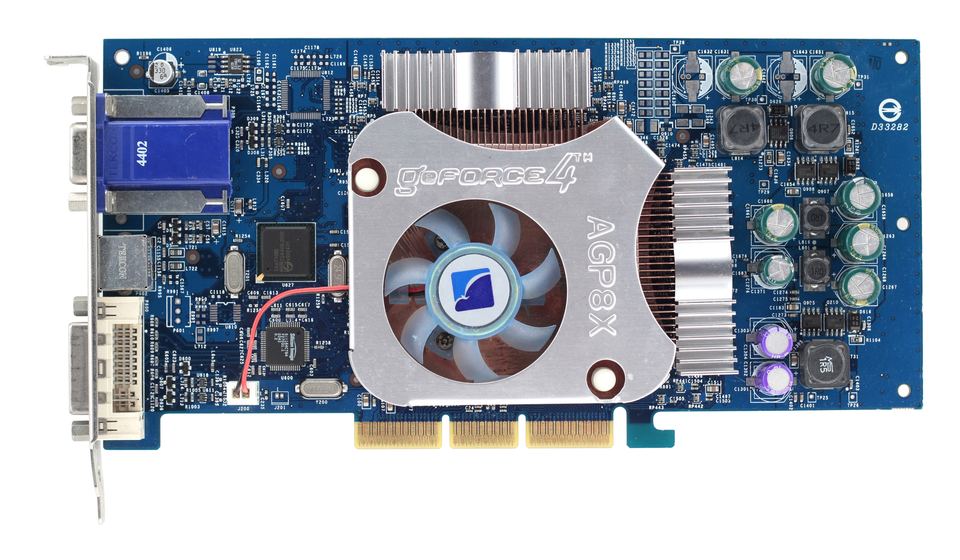 Representative Albatron GeForce4 Ti 4800 physical card, photographed from the front