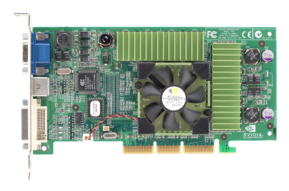Front view of nVidia Quadro DCC board