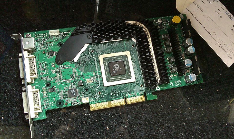 Front of a Quadro FX 4000 AGP board