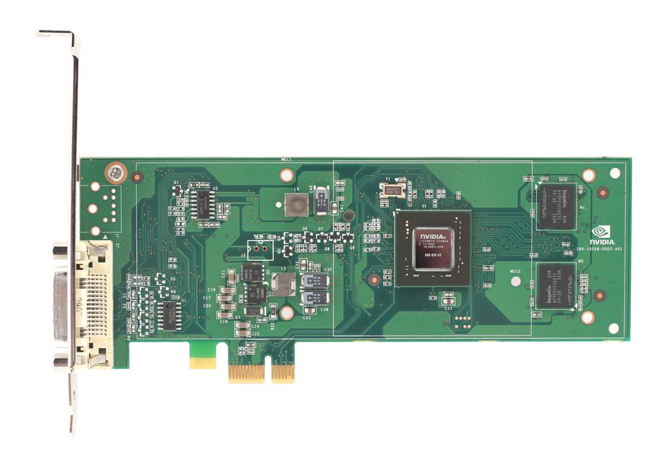 Exposed board of nVidia Quadro NVS290 board