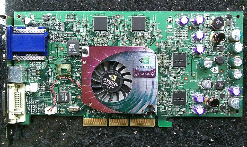 Representative NVIDIA Quadro4 900 XGL engineering sample board physical card, photographed from the front