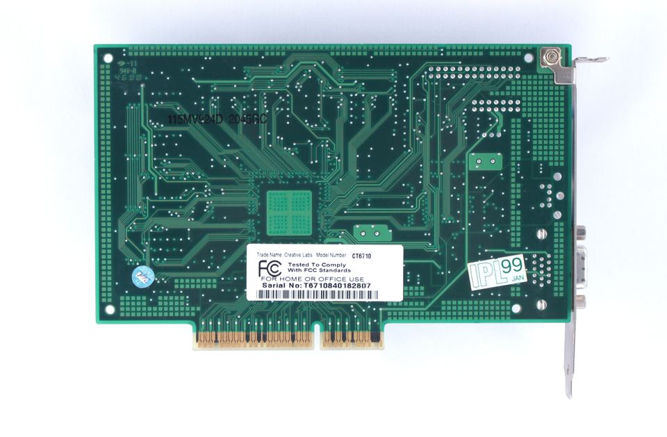 Rear view of nVidia RIVA TNT board