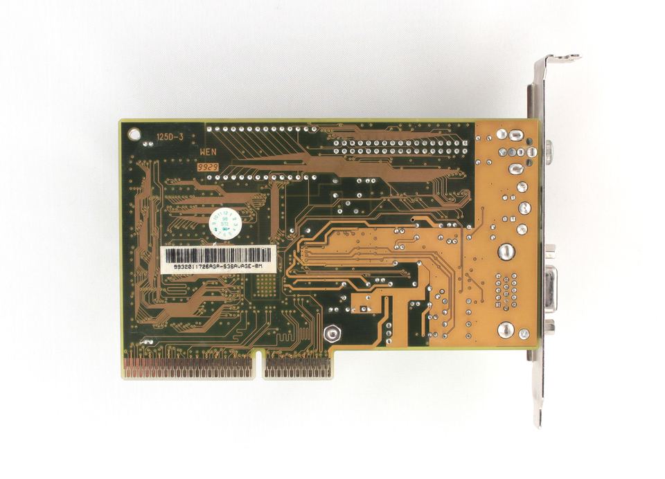 Rear view of S3 Savage3D board