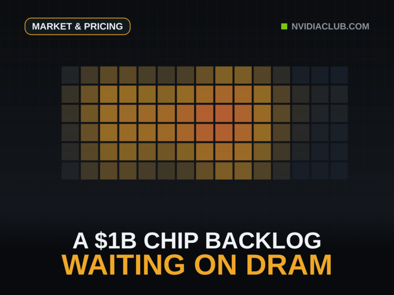A heatmap with one intense hotspot, the DRAM bottleneck stalling finished Apple silicon at the packaging step.