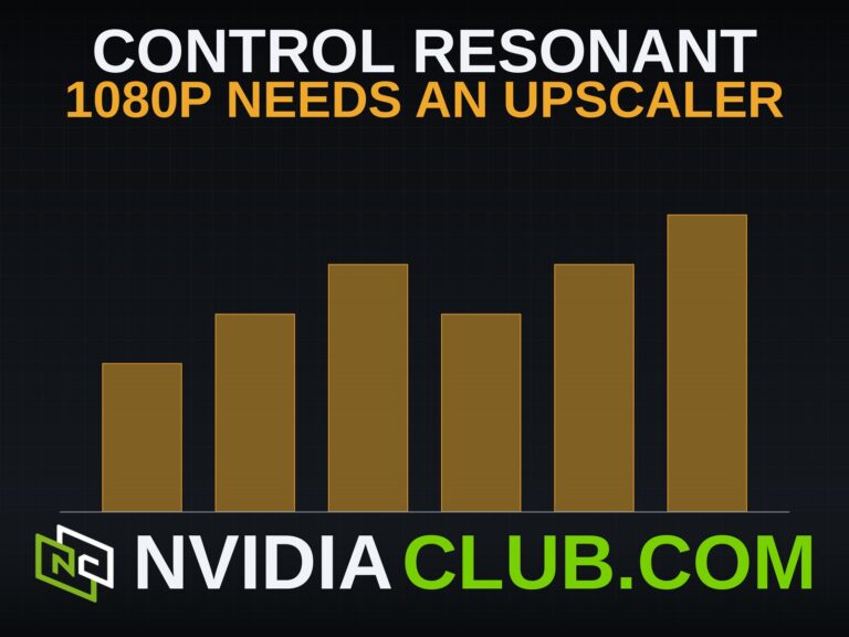 Control Resonant 1080p minimum needs an upscaler, VRAM by tier chart