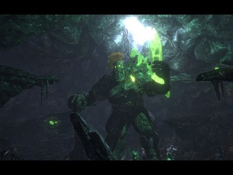 NVIDIA Stone Giant DirectX 11 tessellation demo from 2010, showing the giant's tessellated rocky geometry