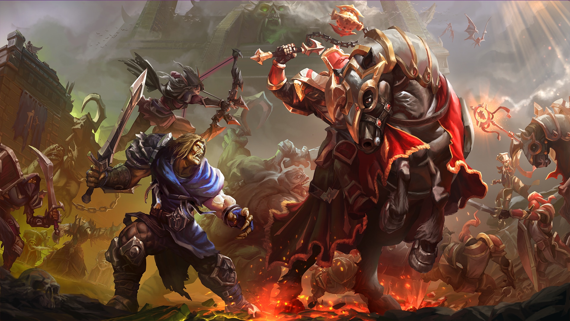 Official Warcraft III Reforged: Forsaken Kingdom key art from Blizzard