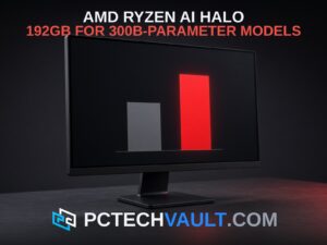 AMD Ryzen AI Halo: 192GB for 300B-parameter models