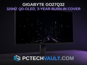 Gigabyte GO27Q32: 320Hz QD-OLED with a three-year burn-in warranty