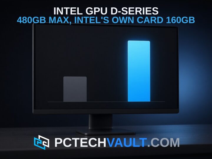 Intel GPU D-series: up to 480GB, Intel's own card holds 160GB