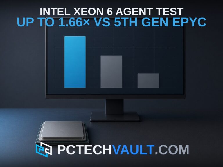 Intel Xeon 6 agent test: up to 1.66× vs 5th Gen EPYC