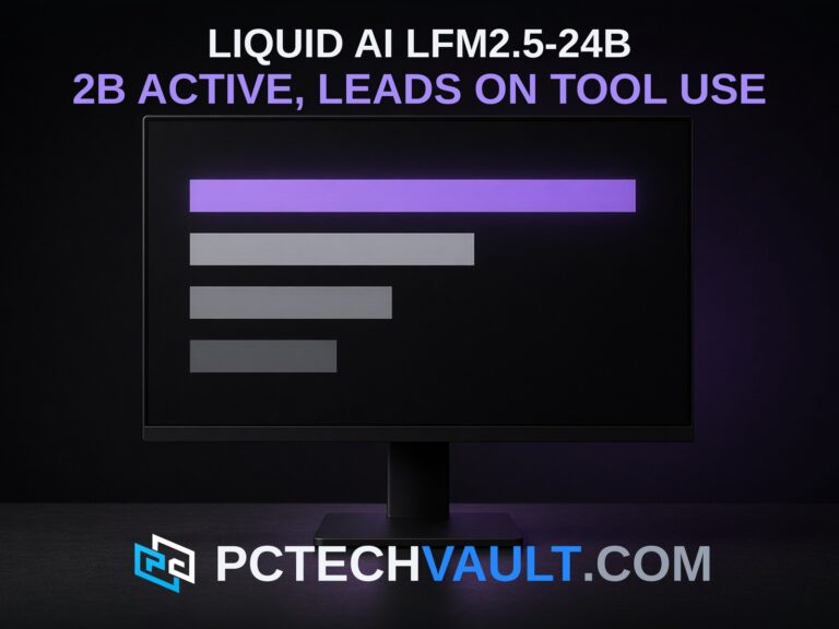 Liquid AI LFM2.5-24B: 2B active parameters, leads on tool use