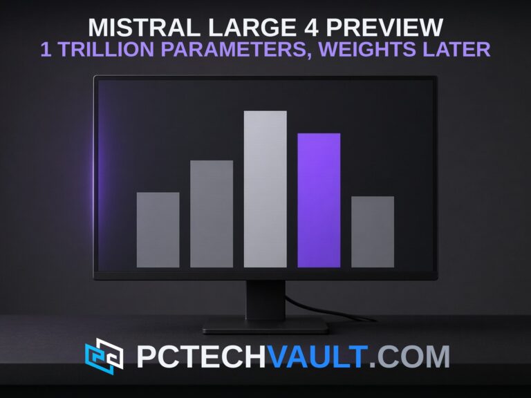 Mistral Large 4 preview: 1 trillion parameters, weights later