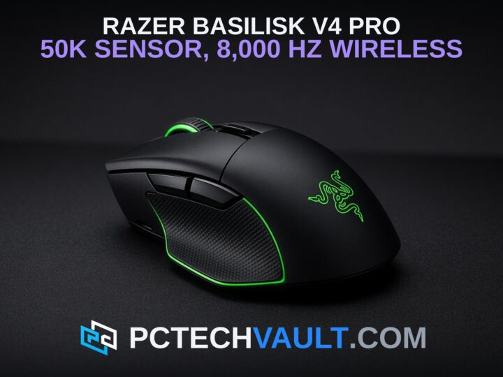 Razer Basilisk V4 Pro: 50K sensor, 8,000 Hz wireless