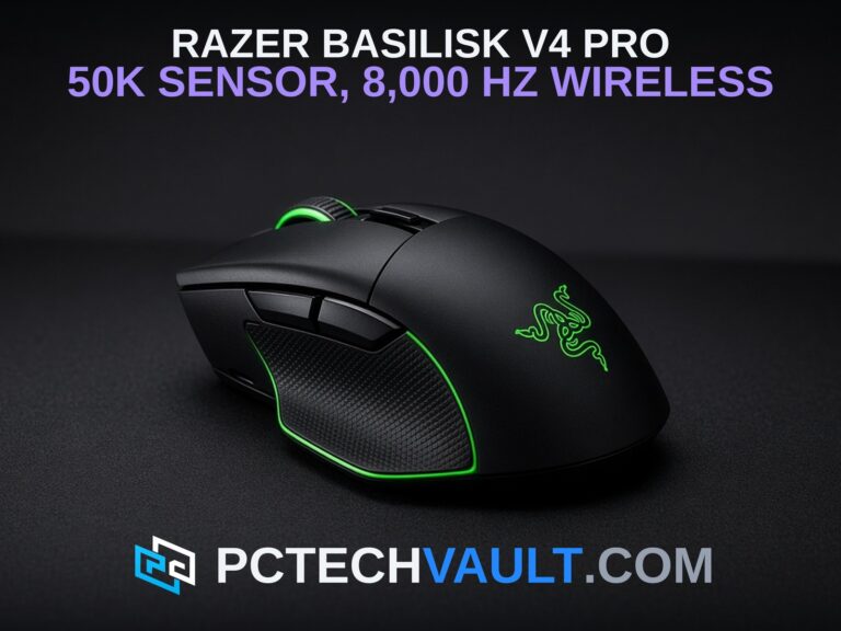 Razer Basilisk V4 Pro: 50K sensor, 8,000 Hz wireless